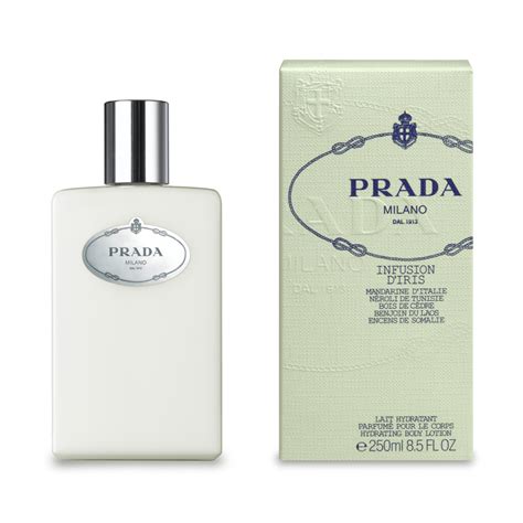 latte profumato per il corpo infusion d'iris prada|prada iris fragrance.